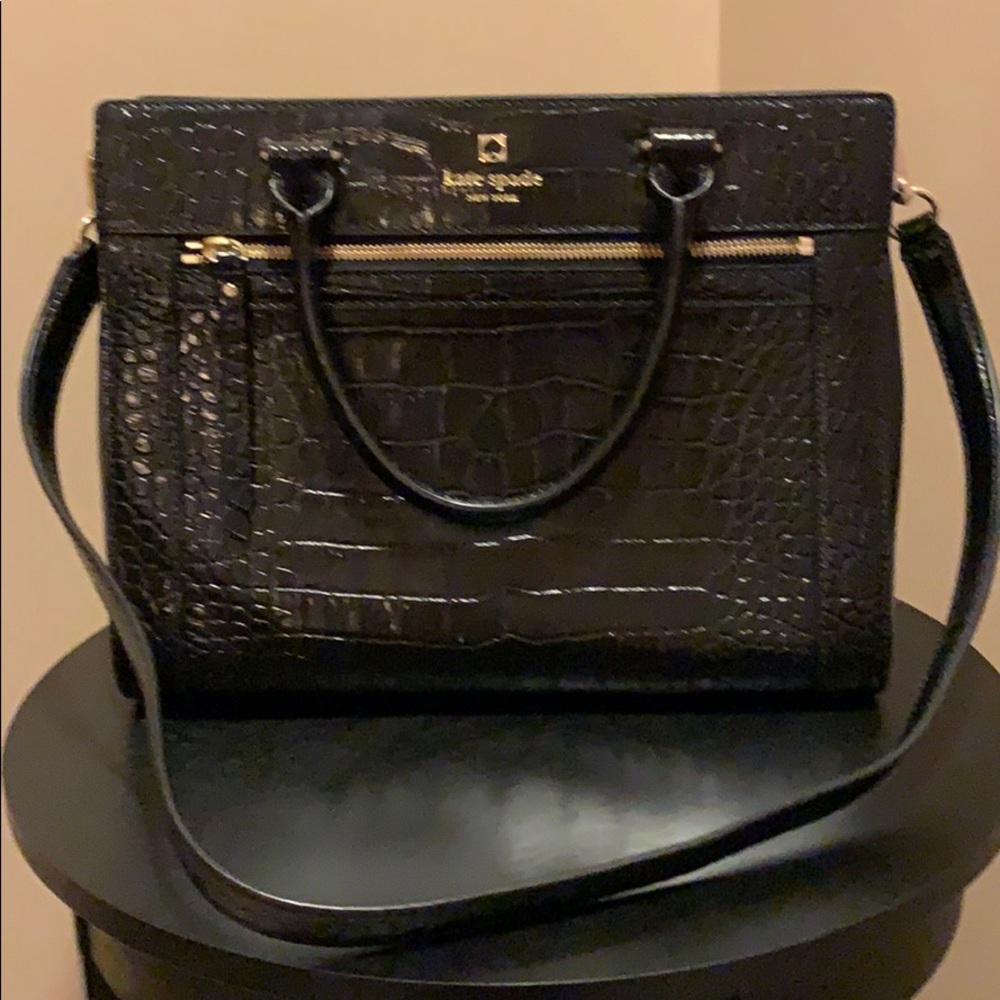 EUC Kate Spade All Leather Embossed Satchel